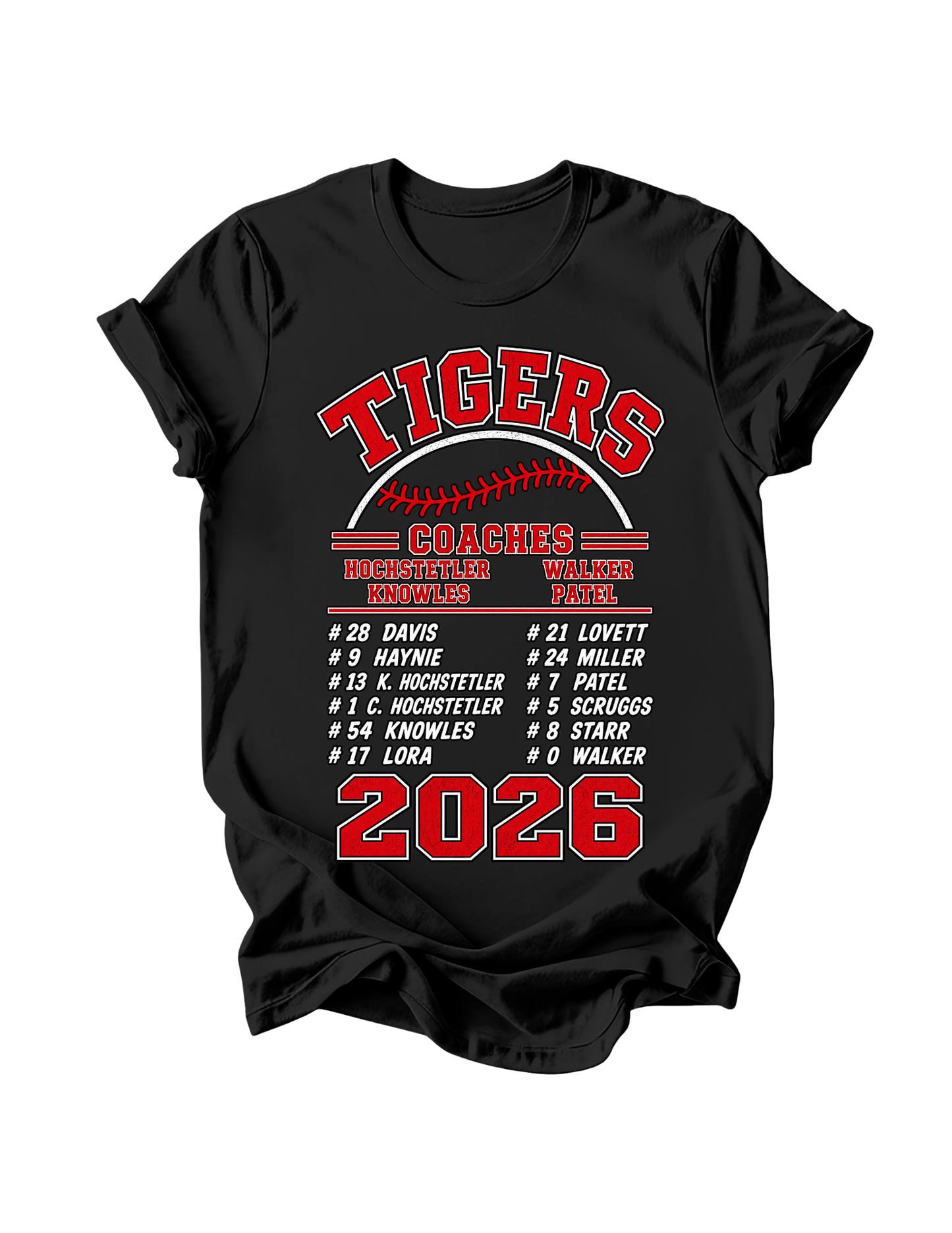 Coach Hochstetler Roster Tees - Fall 2026