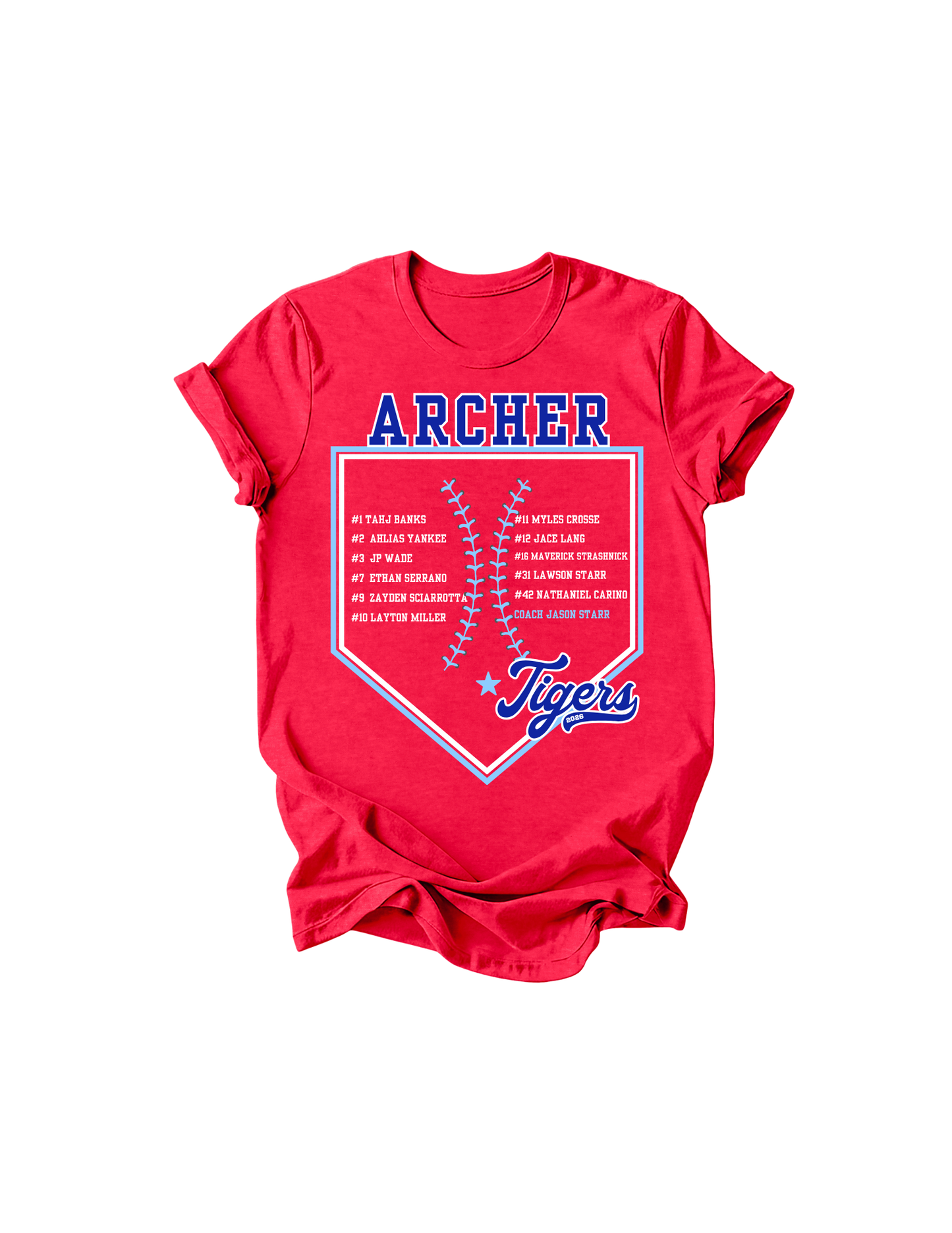 Coach Starr Roster Tees - Fall 2026