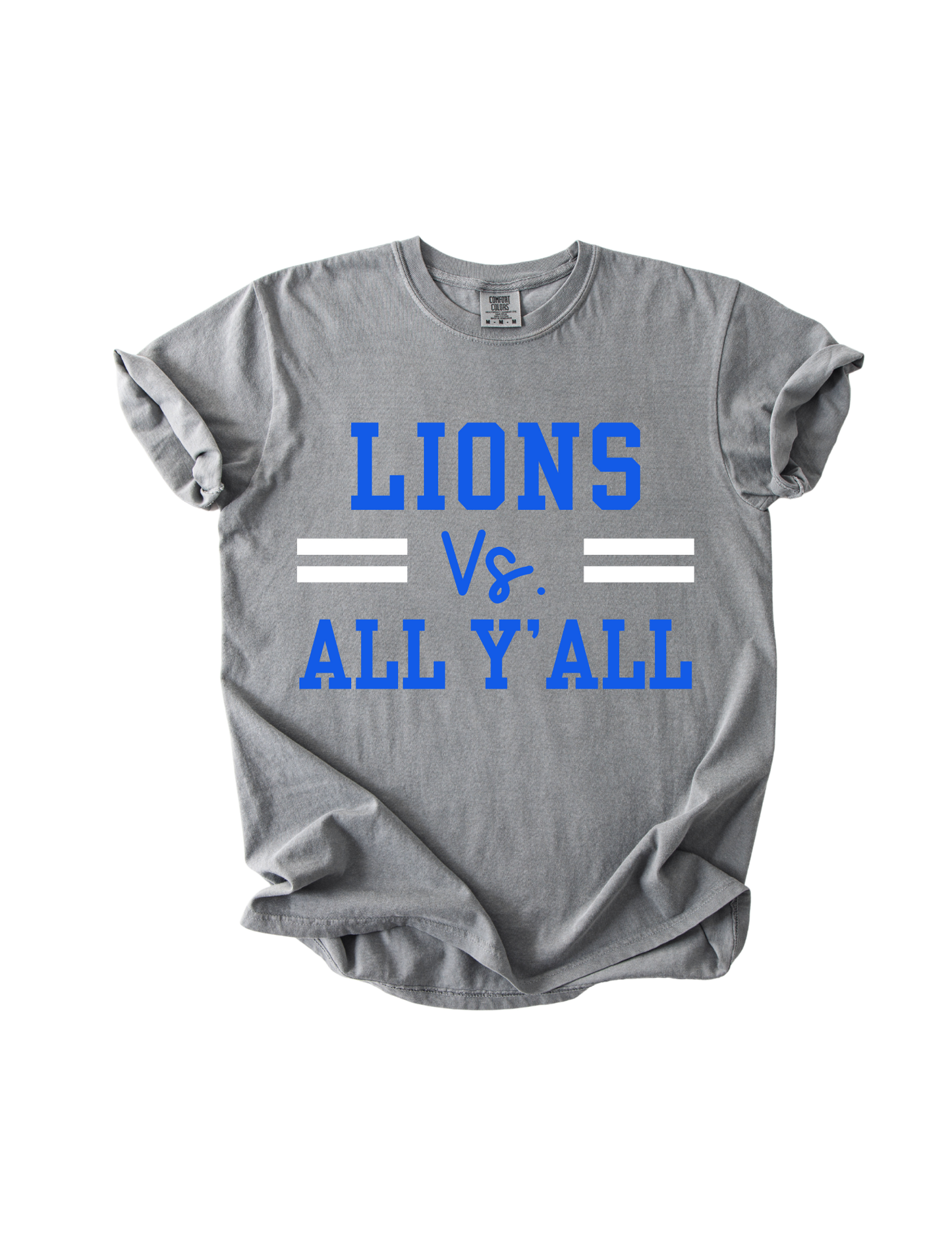 Lions vs. All Y'all - Gray Comfort Colors Tee