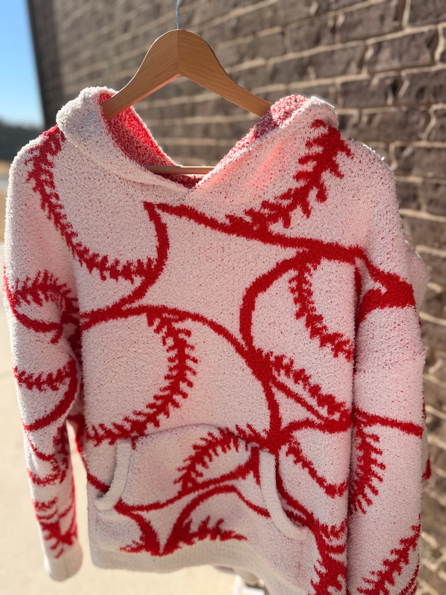 Cozy Baseball Hoodie (One Size Fits Most)