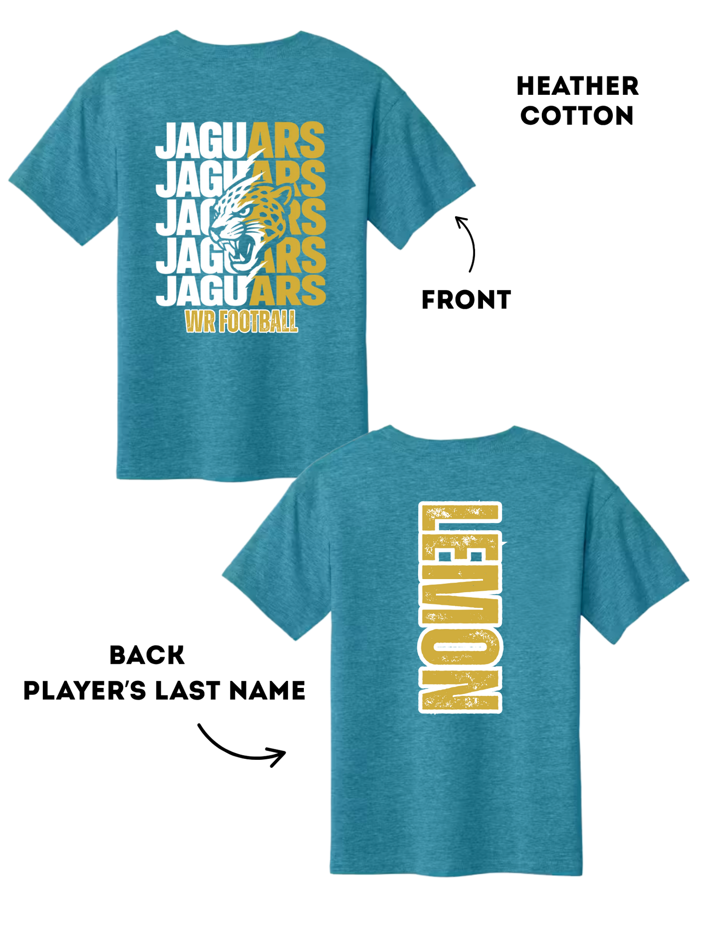 WR Jaguars Football - Heather Cotton (Personalized)