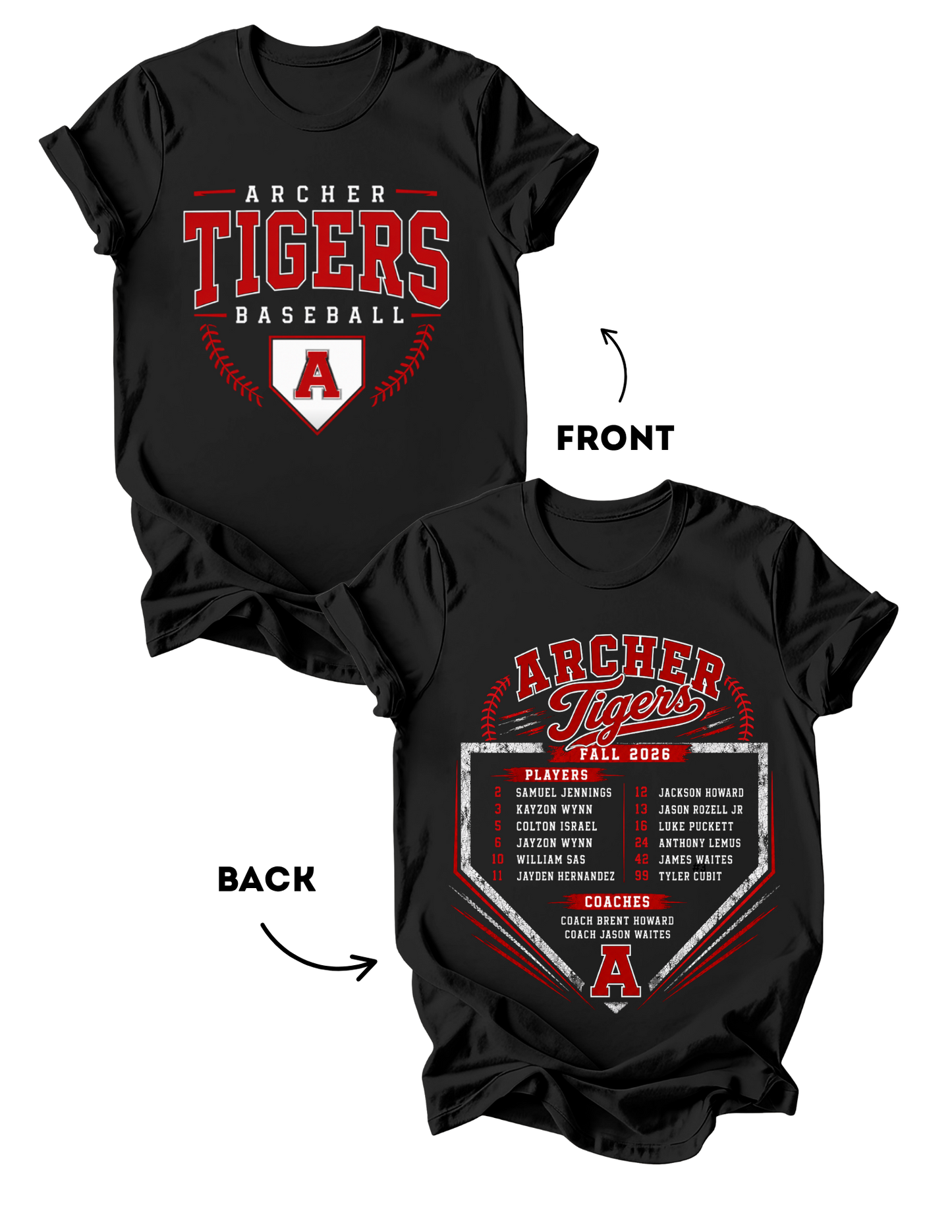 Coach Howard Roster Tees - Fall 2026