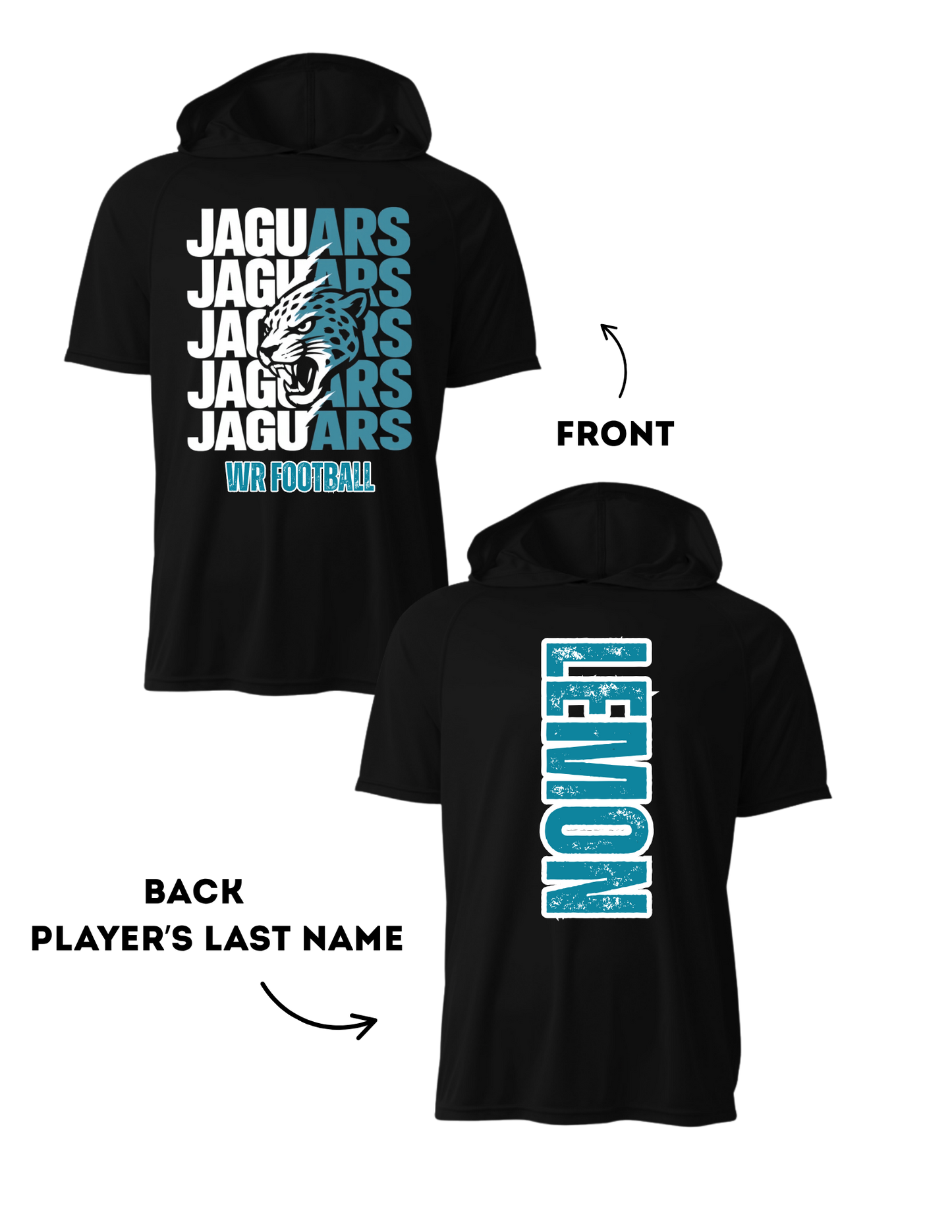 WR Jaguars Football - Dri-Fit (100% Polyester)