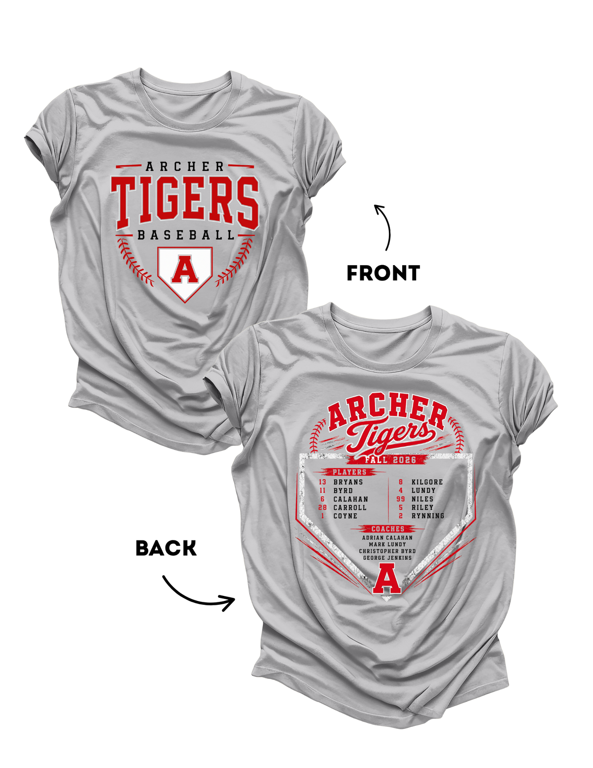 Coach Calahan Roster Tees - Fall 2026