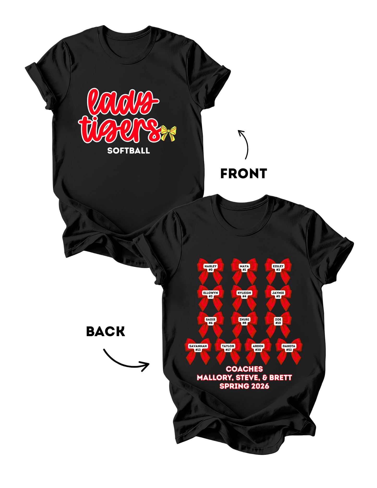 Coach Stevens Roster Tees - Spring 2026 (Black)