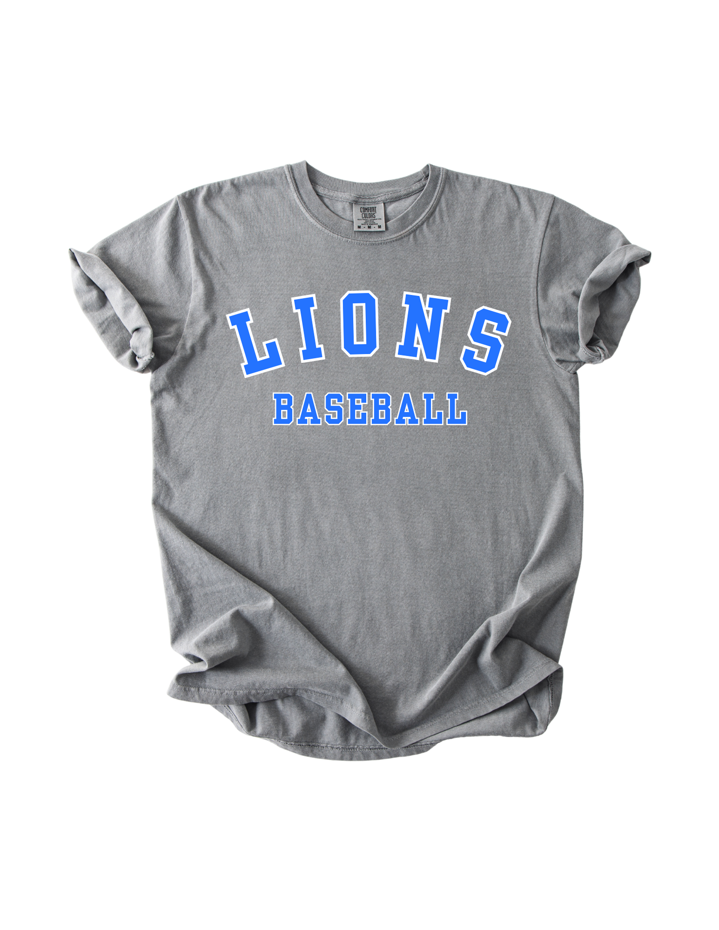 Lions Baseball - Gray Comfort Colors Tee