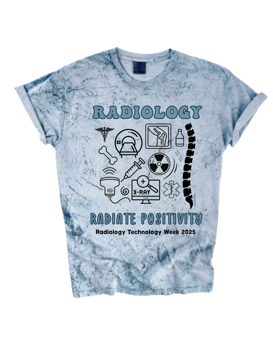 Radiology Doodle Comfort Color Tee (SS/LS) - Ocean