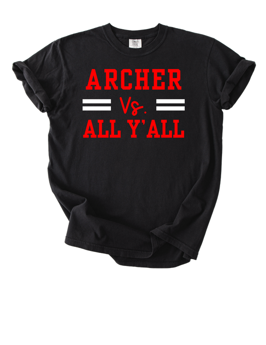 Archer vs. All Y'all - Black (Copy)