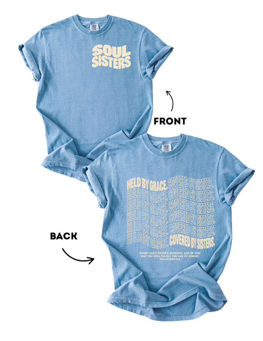 Soul Sisters Tee - Hydrangea