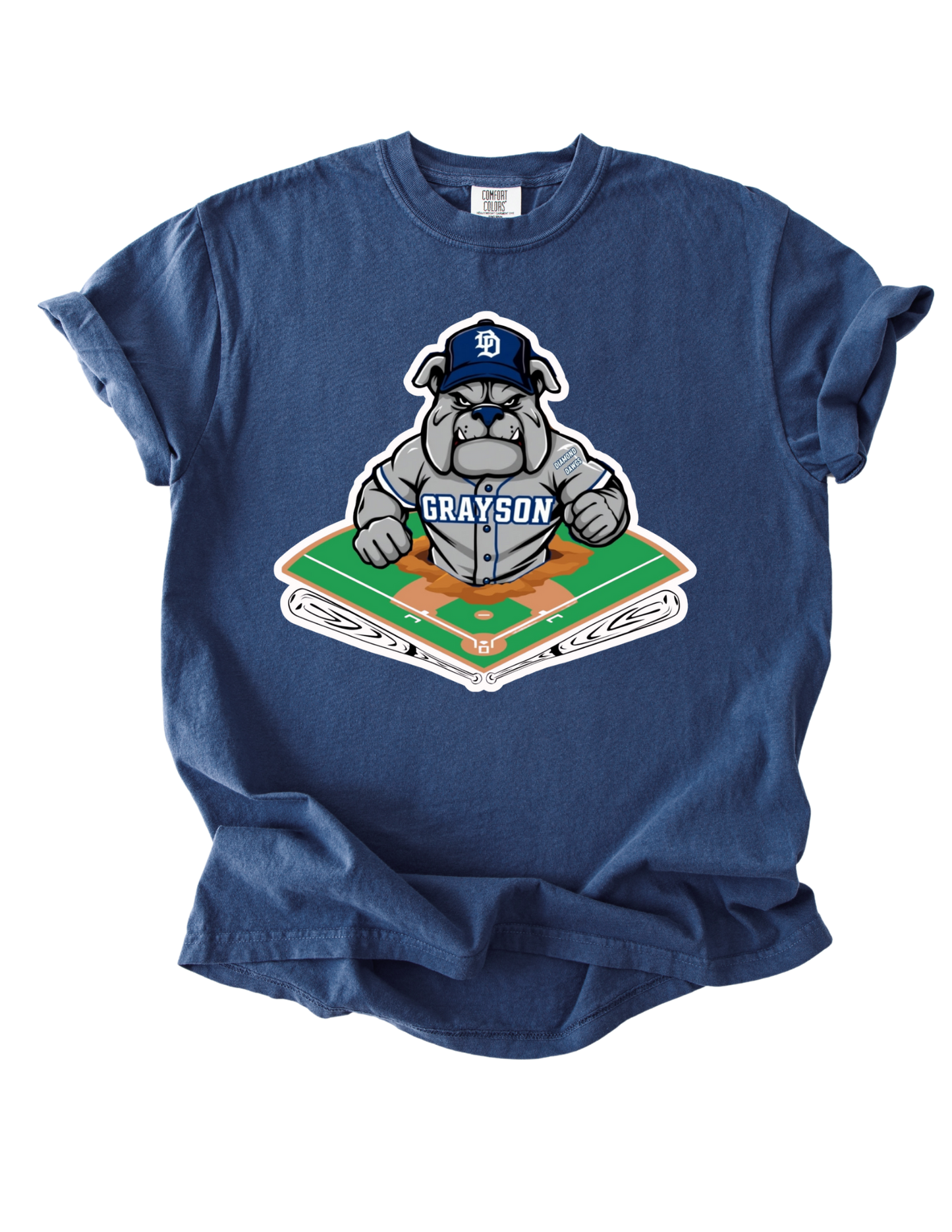 Grayson Diamond Dawgs - Navy Comfort Colors Tee