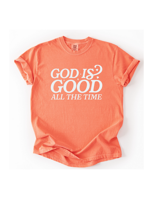 God is Good - Melon w/ White Text (SS or Tank)