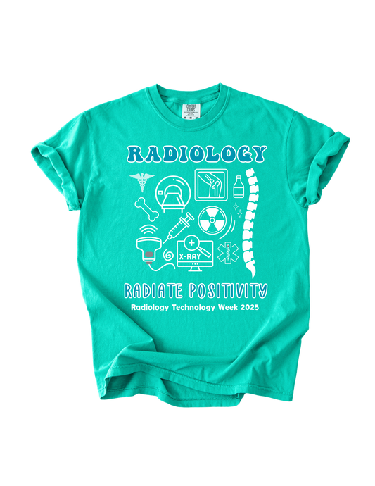 Radiology Doodle Comfort Color Tee (SS/LS) - Island Green
