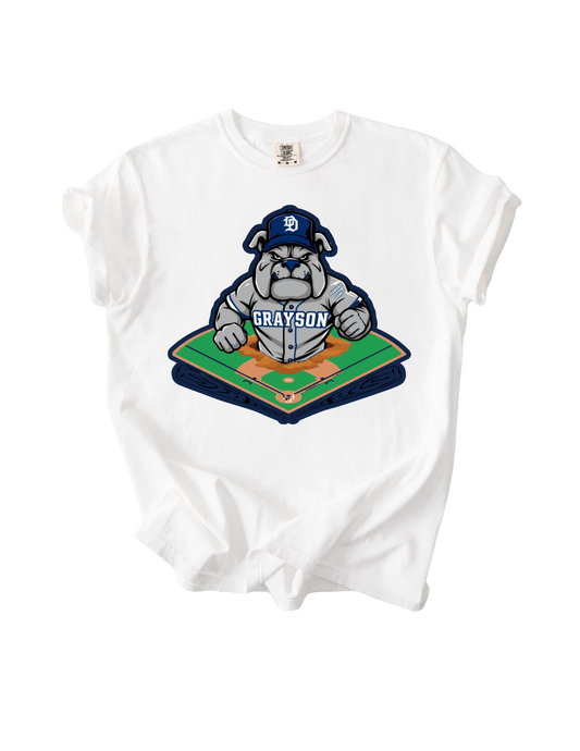 Grayson Diamond Dawgs - White Comfort Colors Tee