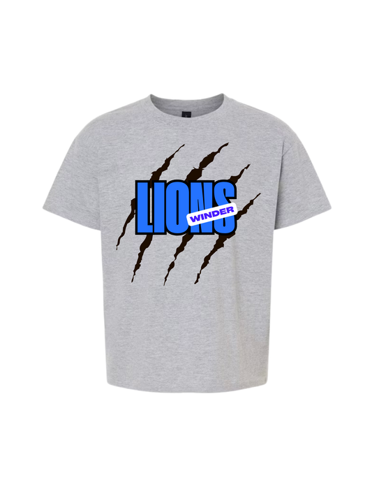 Youth/Adult Winder Lions Cotton/Dri-Fit Tee (SS/LS)