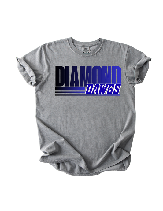 Grayson Diamond Dawgs - Gray Comfort Colors Tee