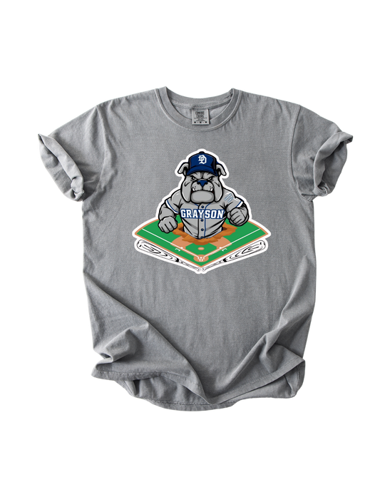 Grayson Diamond Dawgs - Gray Comfort Colors Tee