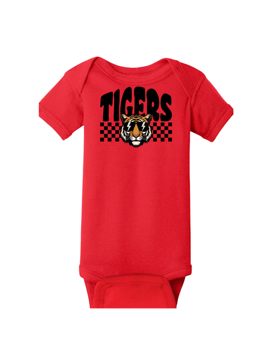 Archer Tigers Short/Long Sleeve Baby Onesies