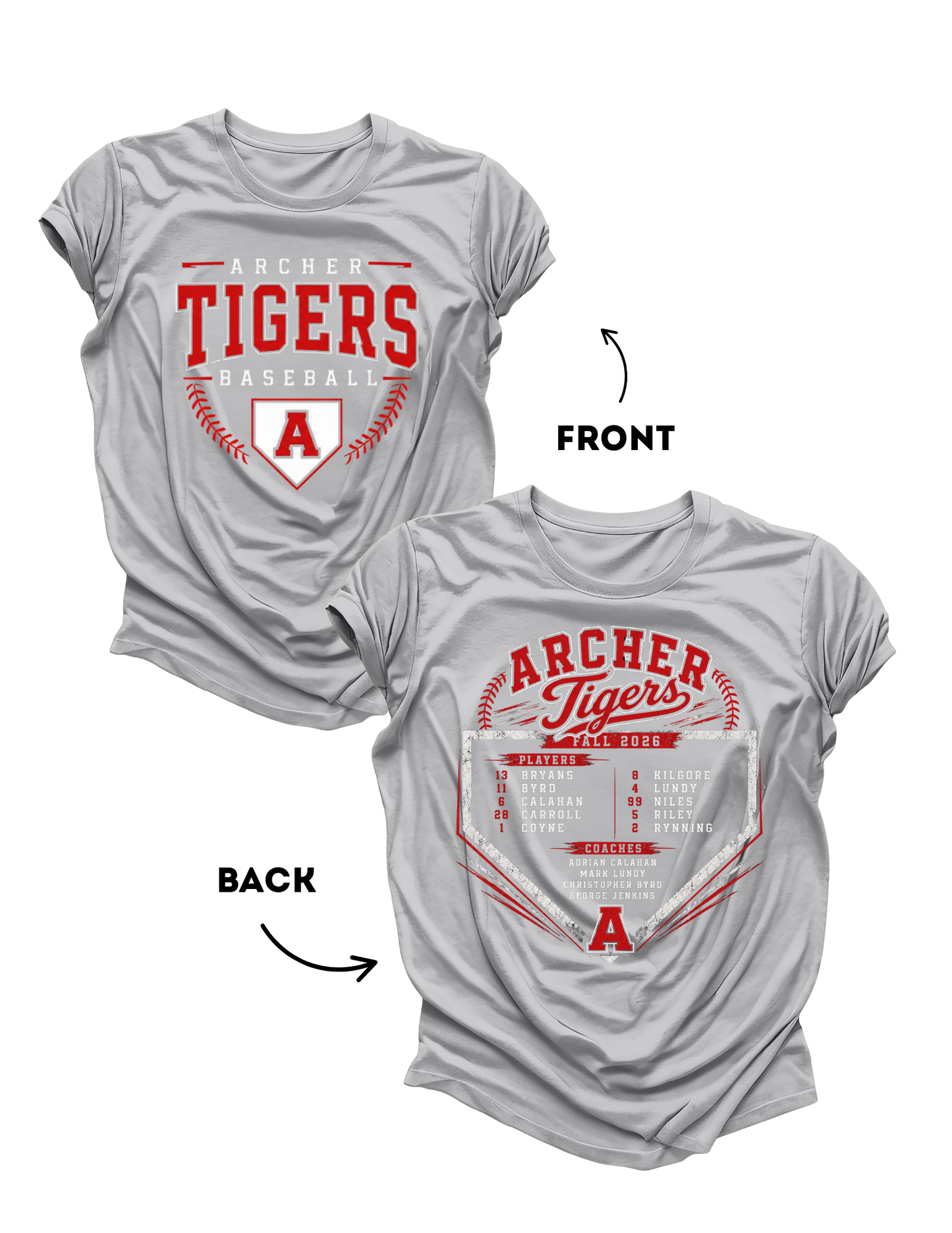 Coach Calahan Roster Tees - Fall 2026