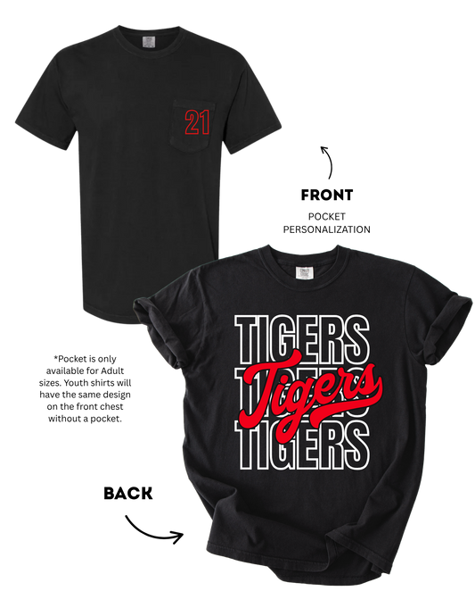 Youth/Adult Archer Tigers Cotton Tee (Personalized)