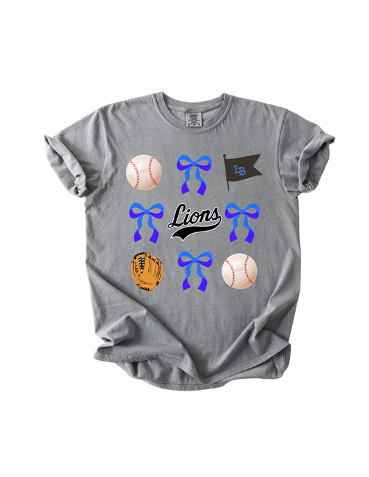 Lions Coquette - Gray Comfort Colors Tee