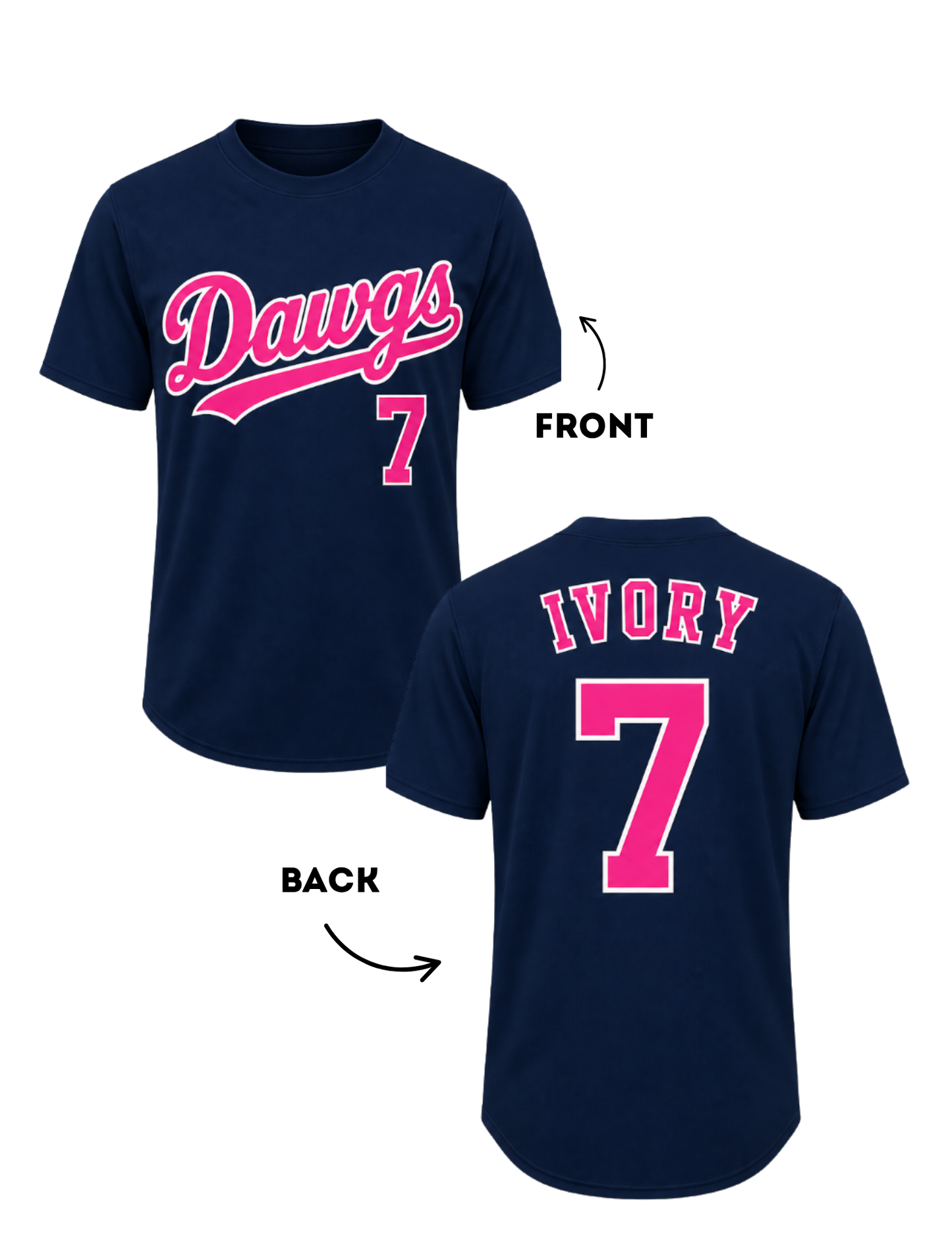 Grayson Diamond Dawgs - Mother's Day Jersey (Dri-Fit)