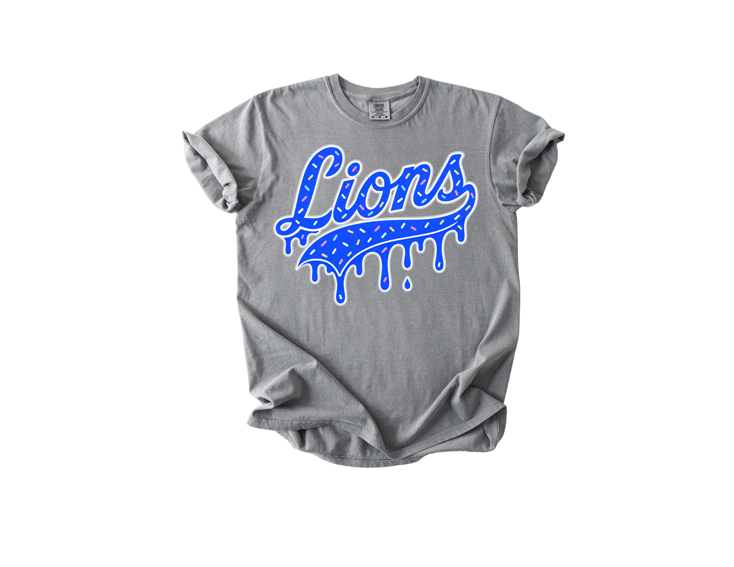 Lions Baseball - Gray Comfort Colors Tee