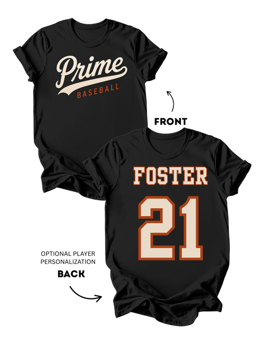 Prime Baseball Short-Sleeve Tee (Personalized)