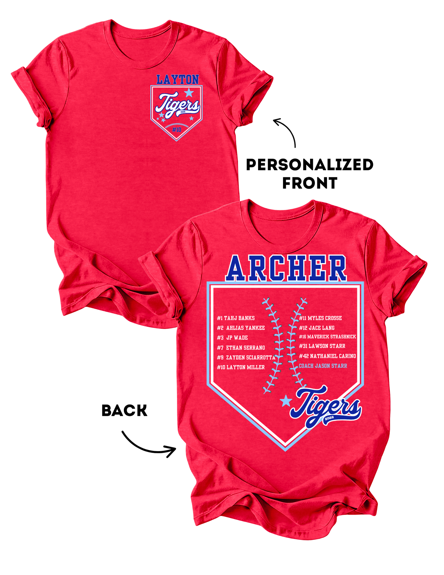 Coach Starr Roster Tees - Fall 2026