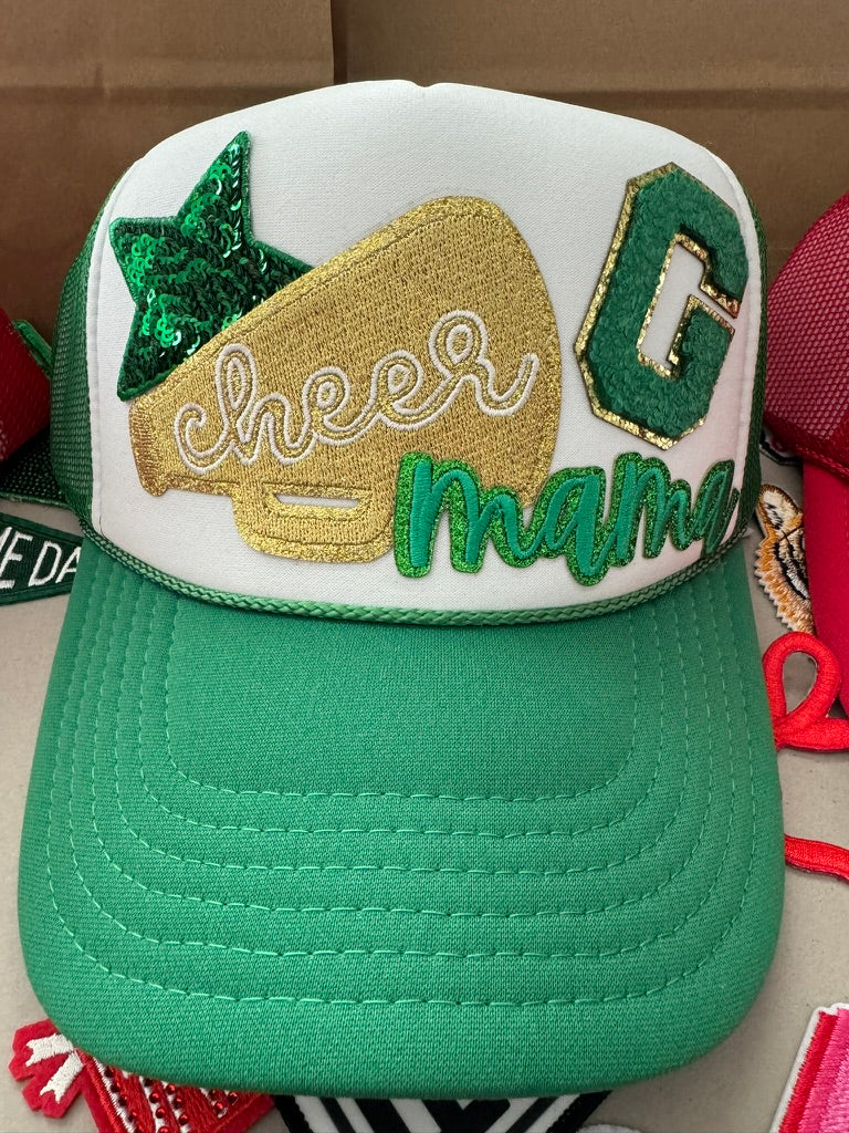 Kelly Green & Gold Cheer Mama