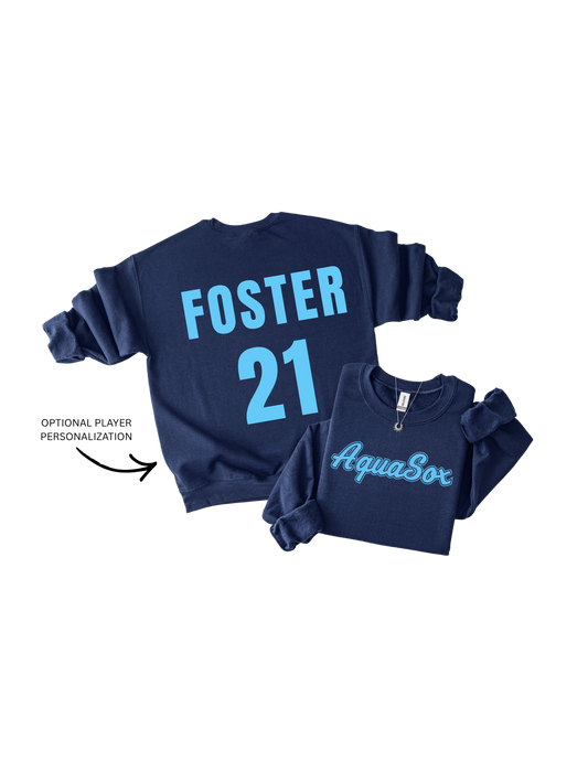 AquaSox Baseball Sweatshirt/Hoodie - Customizable