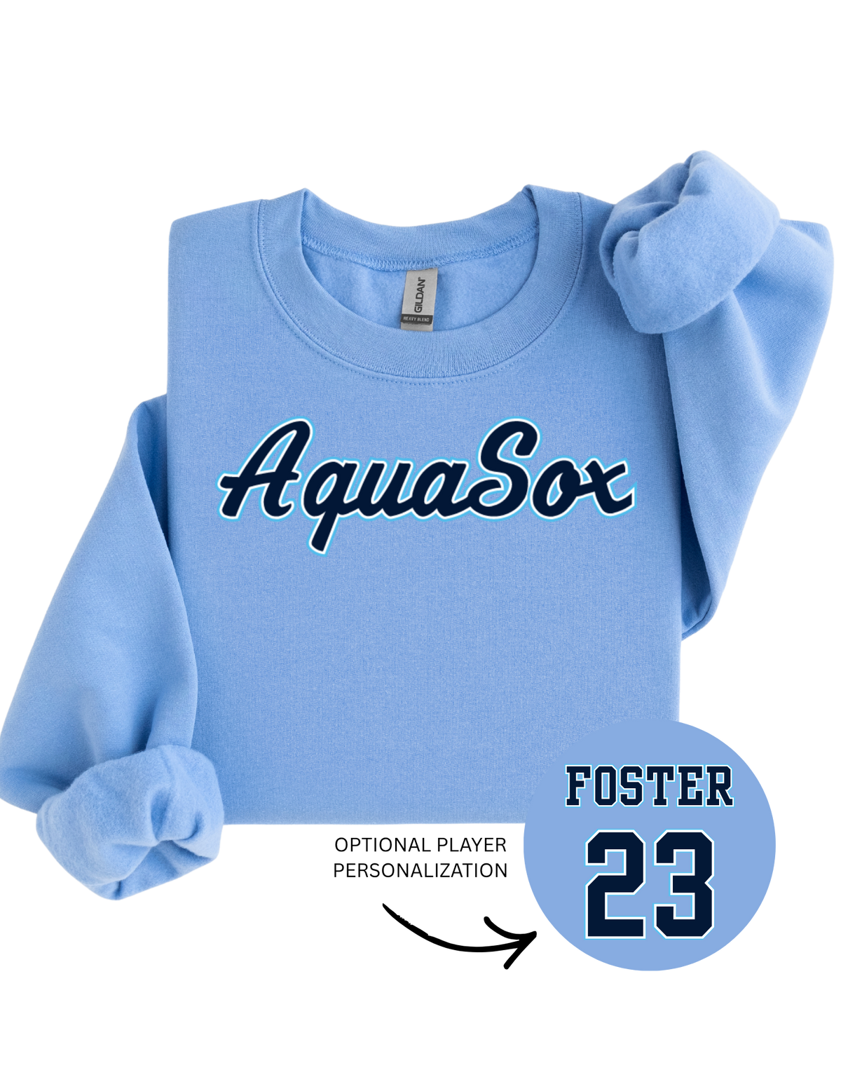 Youth/Adult AquaSox Sweatshirt/Hoodie - Customizable