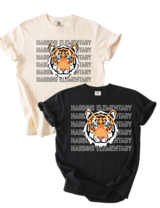 Harbins Elementary Tee(Black/White)
