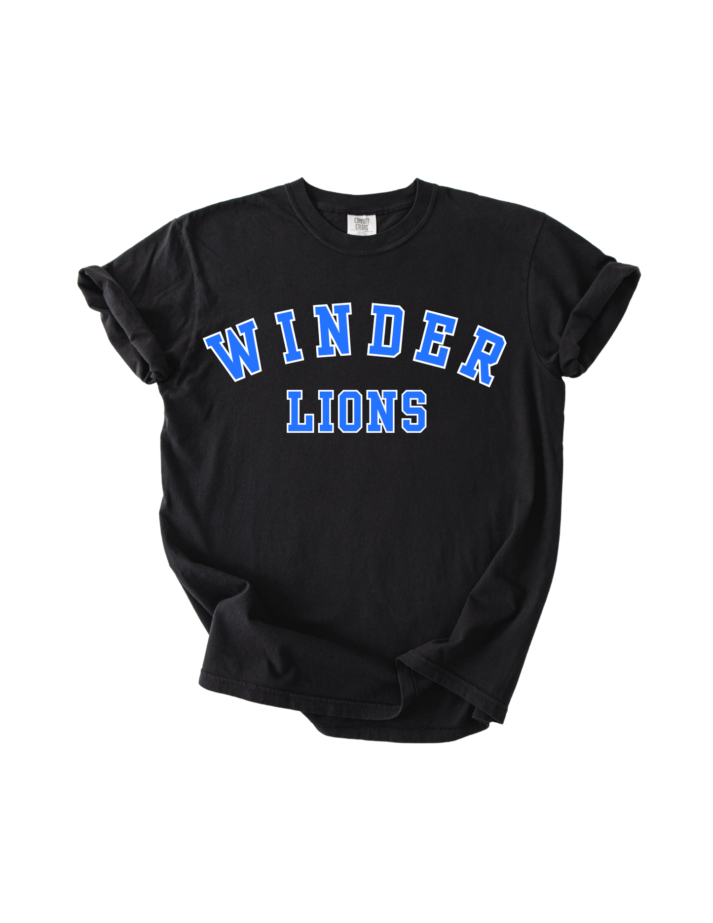 Winder Lions - Black Comfort Colors Tee