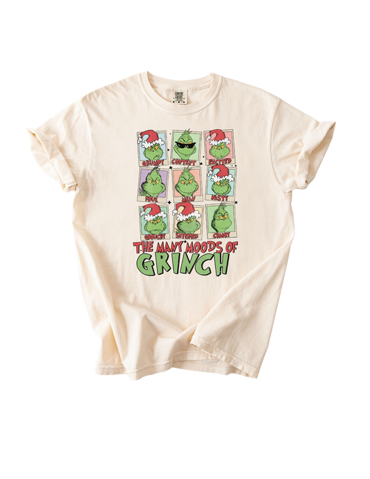 Many Moods of the Grinch Crewneck