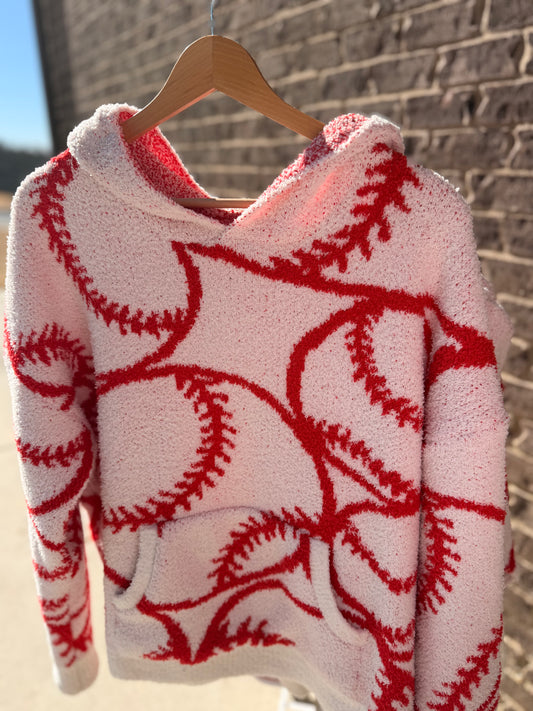 Cozy Baseball Hoodie (One Size Fits Most)