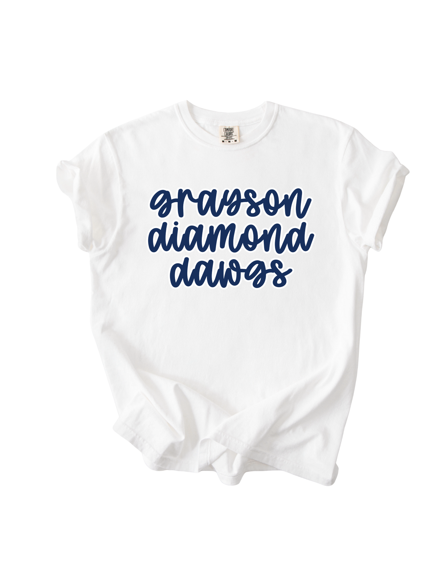 Grayson Diamond Dawgs - White Comfort Colors Tee