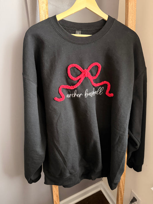 Youth/Adult Archer Baseball Embroidered Sweatshirt/Hoodie