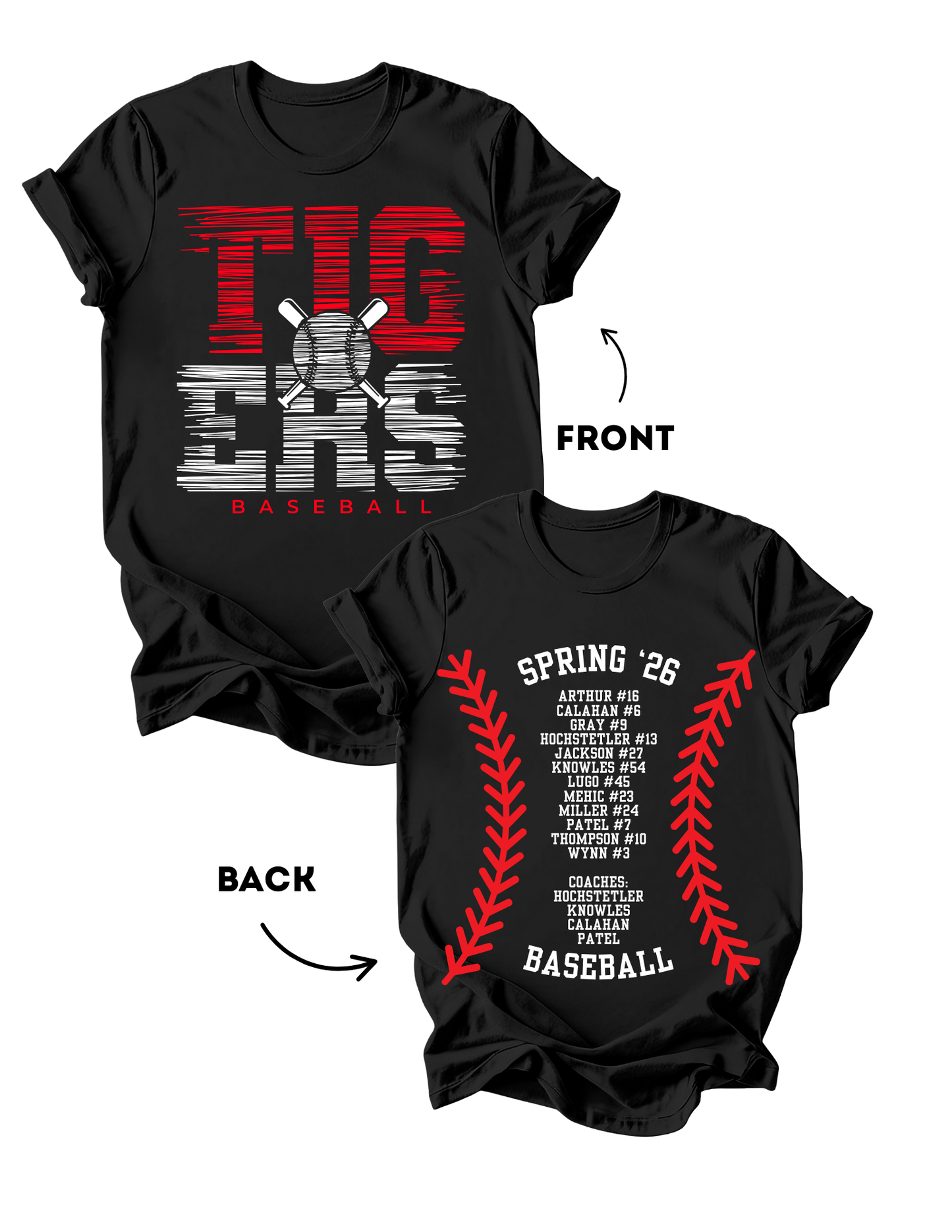 Coach Hochstetler Roster Tees - Spring 2026