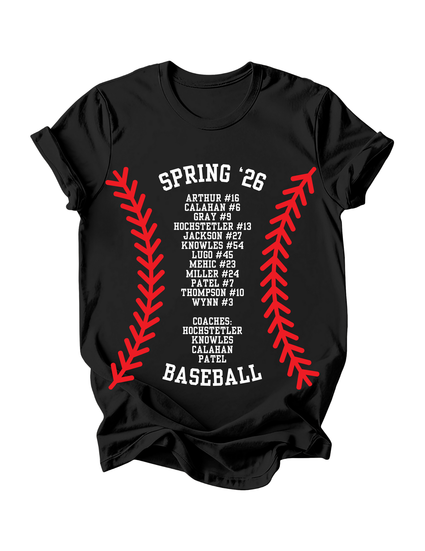 Coach Hochstetler Roster Tees - Spring 2026