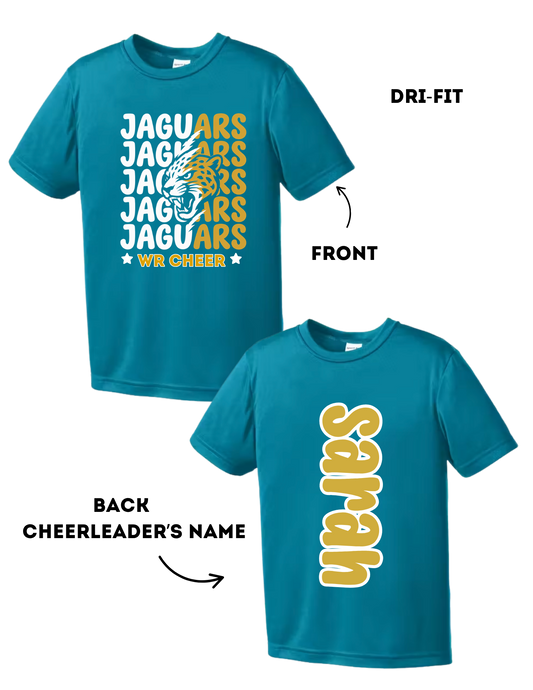 WR Jaguars Cheer - Dri-Fit (Personalized)