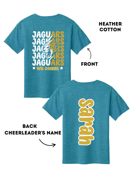 WR Jaguars Cheer - Heather Cotton (Personalized)