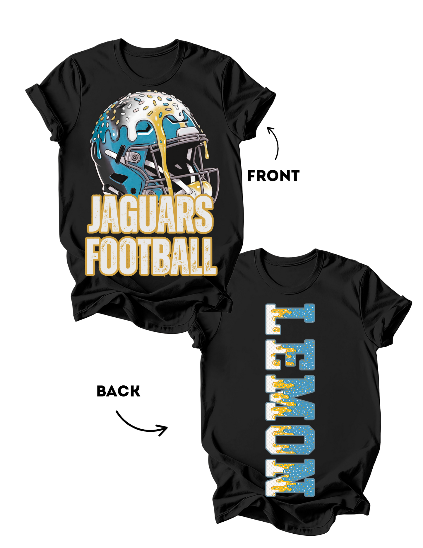 WR Jaguars Football - Personalized Back Design