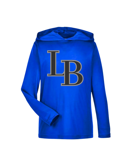 Youth/Adult Lions Baseball Hooded Long Sleeve Tee (Dri-Fit)