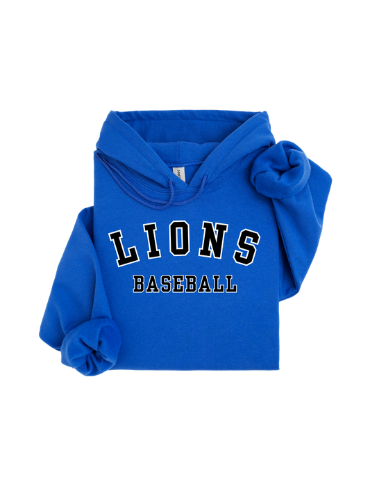 Youth/Adult Lions Baseball Sweatshirt/Hoodie