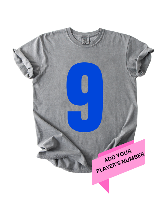 Lions Baseball - Player # (Customizable)