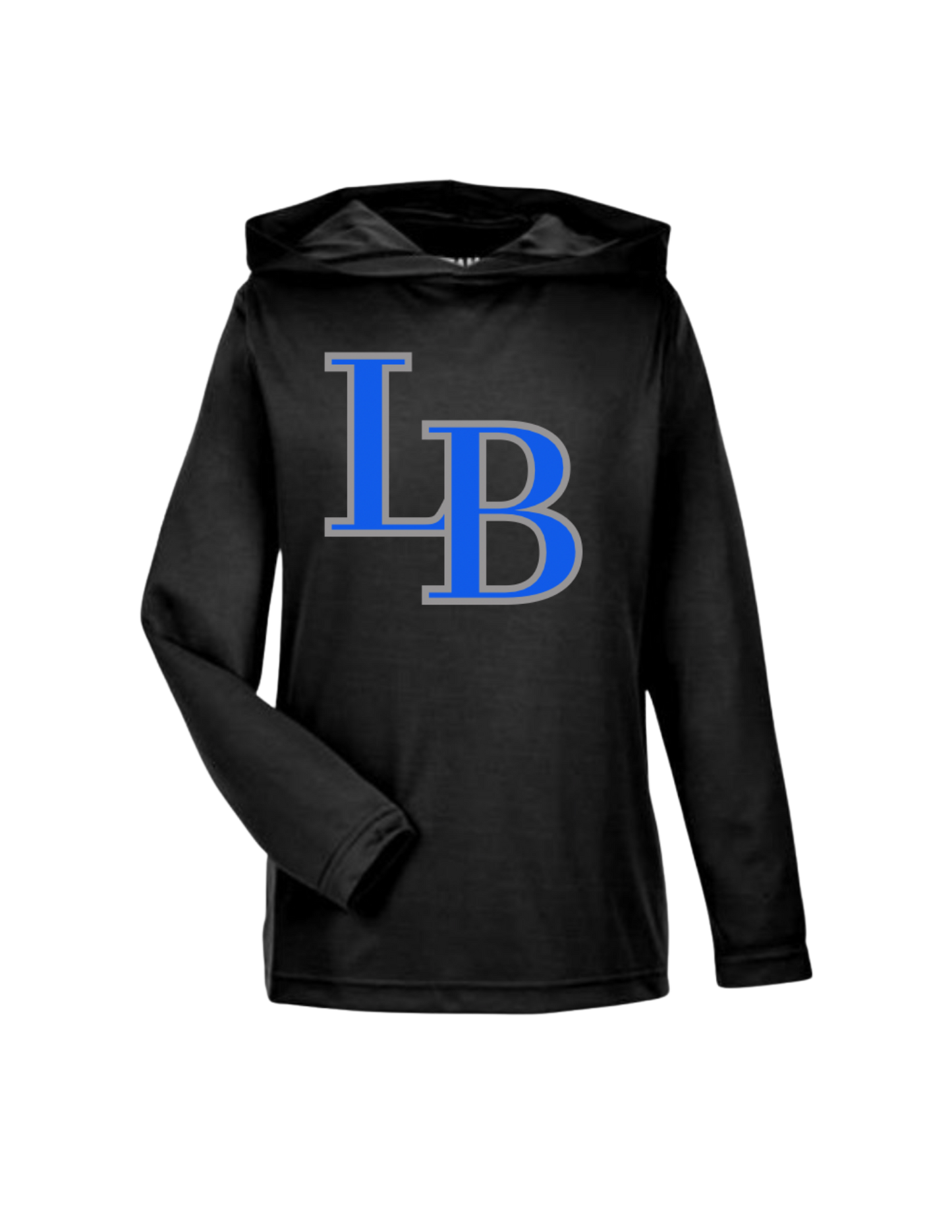 Youth/Adult Lions Baseball Hooded Long Sleeve Tee (Dri-Fit)