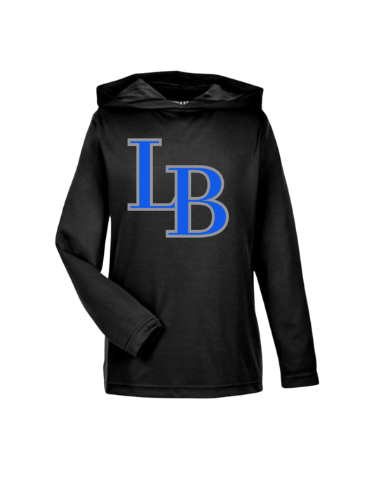 Youth/Adult Lions Baseball Hooded Long Sleeve Tee (Dri-Fit)